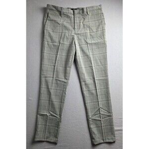 H&M Dress Pants NEW Mens 32x30 Slim Fit Gray Windowpane Formal Wedding Business